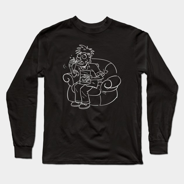 Couch Potato Zombie Long Sleeve T-Shirt by blazedclothes